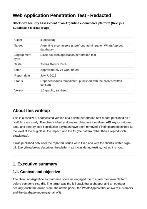 Security audit report preview